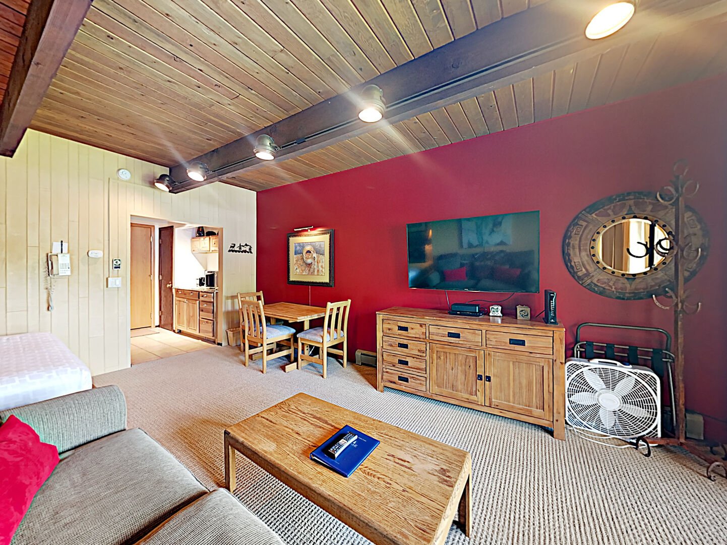 The interior of one of our Snowmass spring rentals