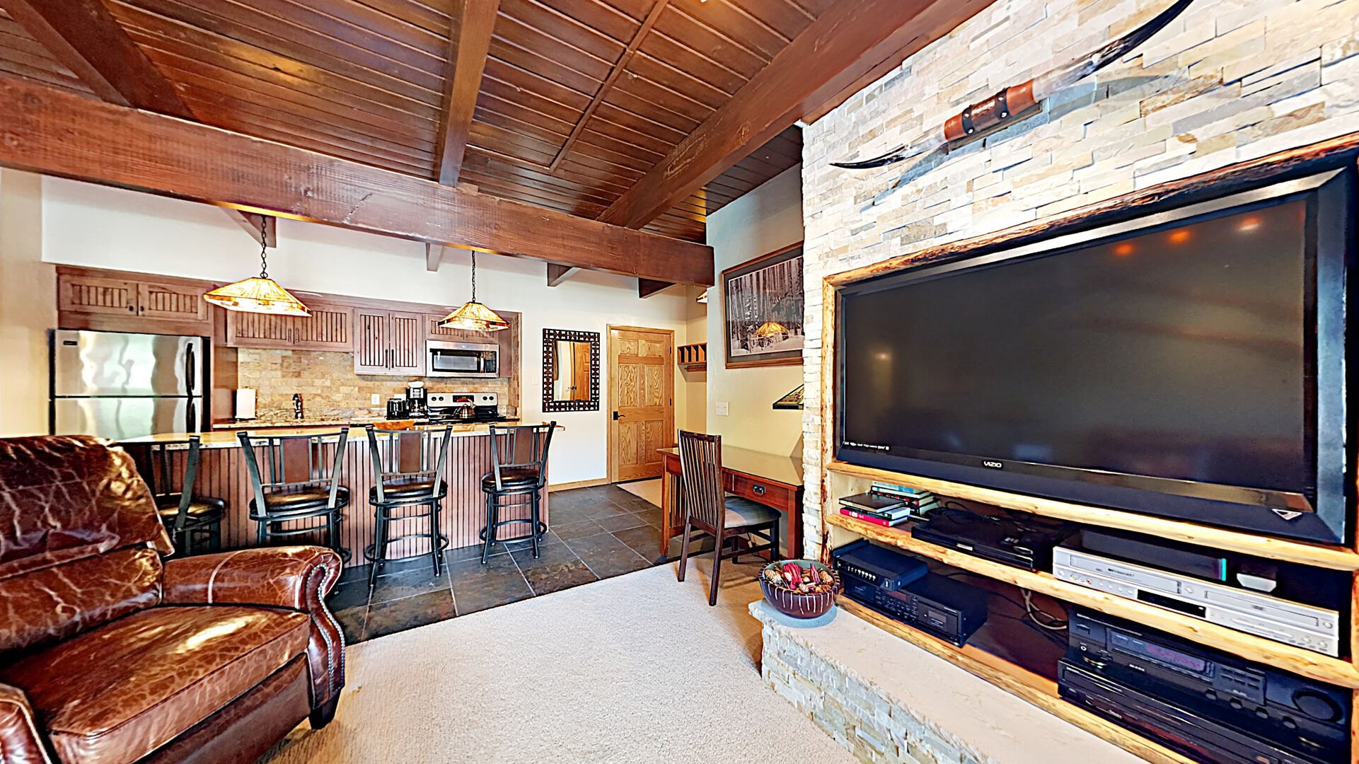 The interior of one of our Colorado vacation rentals for Mother's Day