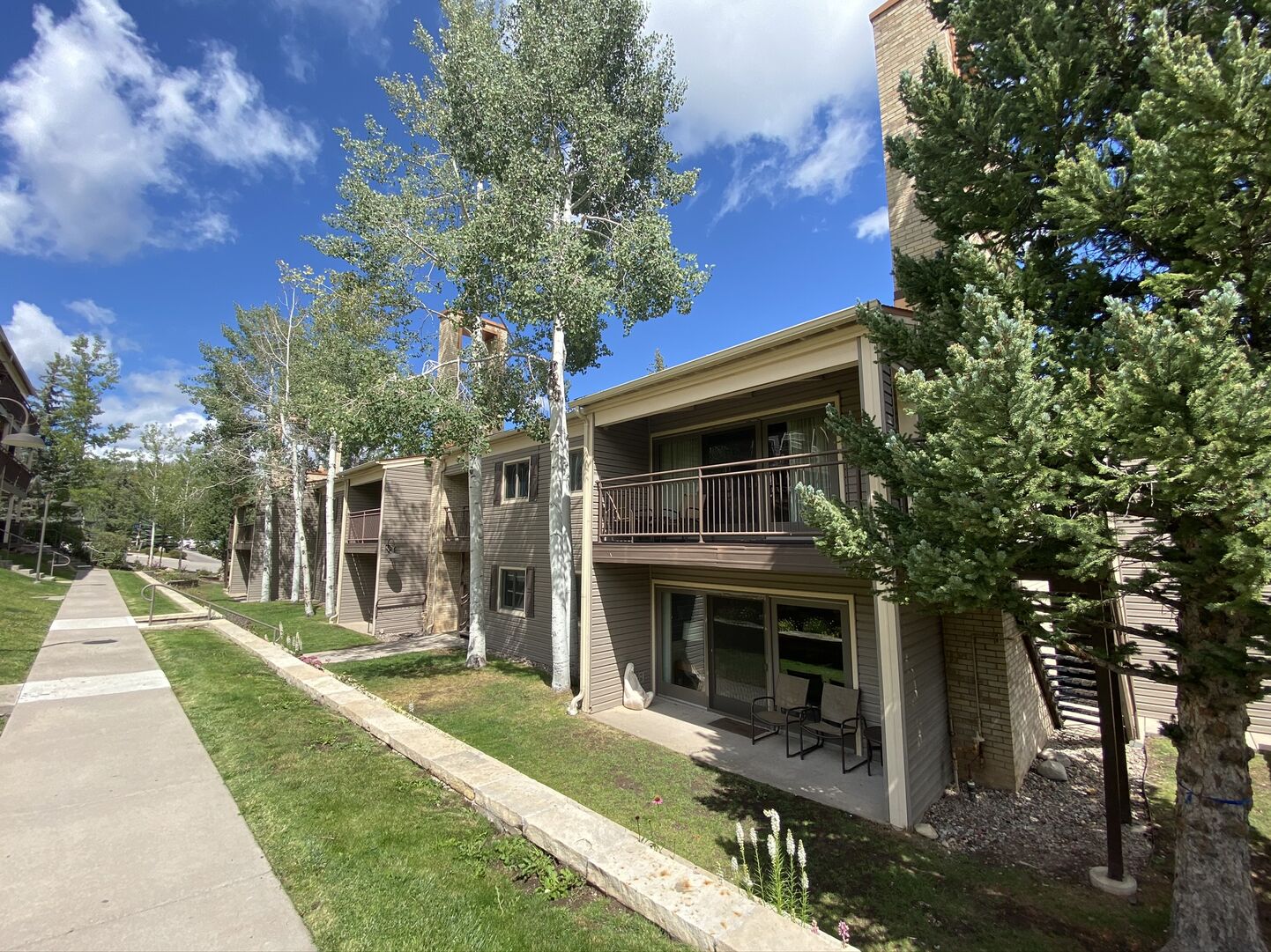 Vacation rentals on sidewalk