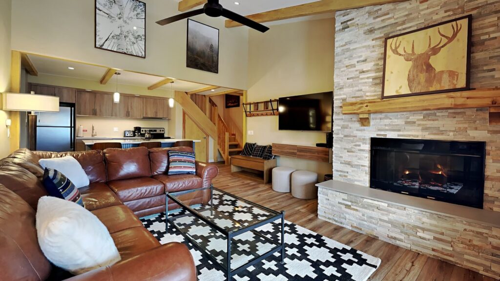 living room in one of our Snowmass rentals